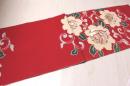 アンティーク/ 薔薇に刺繍の単衣の帯　