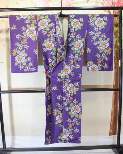 きもの姫桜 アンティーク着物・リサイクル着物・振袖の通販ショップ / アンティーク/ 薔薇模様のお召