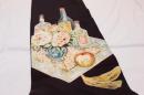 アンティーク/ 　アールデコの染と刺繍の袋帯