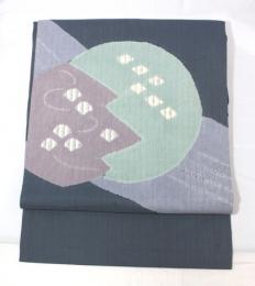 リサイクル/ おぼろ絞りの紬の名古屋帯