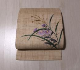 リサイクル/ 麻の刺繍の袋名古屋帯