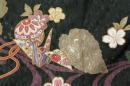 未使用　/　きものやまと・膨れおり折り鶴と手鞠と桜の刺繍の付け下げ